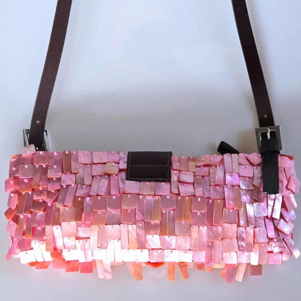 Fendi Pink and Brown Shoulder Bag - Picture 15 of 16
